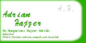 adrian hajzer business card